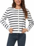 Amazon Fashion Upgrade: 51% Off LATAHUO Women’s Striped Cardigan Sweater!