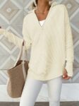 Stay Cozy and Chic: ANRABESS Oversized Knit Sweater Now $29.59 (46% Off)!
