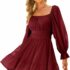 Radiant Chic! 47% OFF Byinns Square Neck Ruffle Dress!