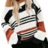 Exciting Black Friday Offer: 40% Off KIRUNDO Women’s Striped Turtleneck Sweater!