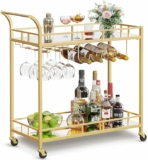 Amazon Exclusive: 21% Off VASAGLE Gold Bar Cart